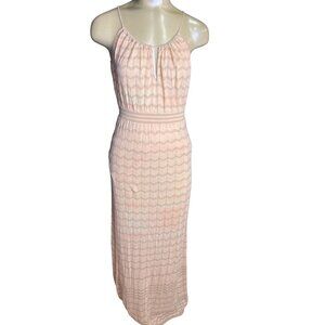 Victoria secret small peach keyhole knit maxi thin strap u662